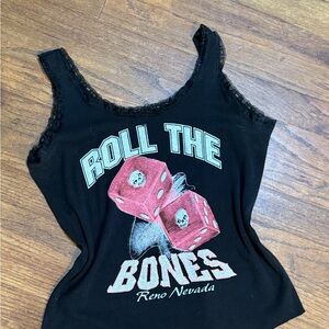 Black Graphic Women's Top